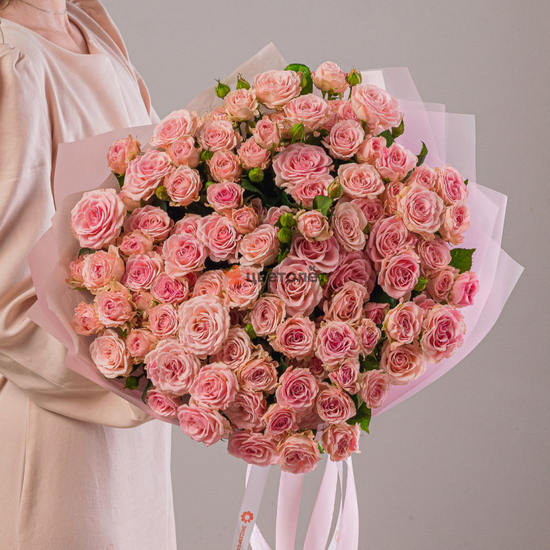 25 кустовых роз